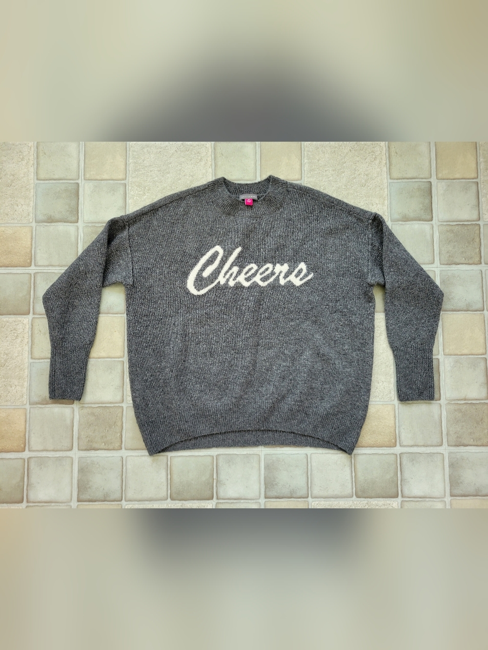 Vince Camuto Cheers Knit Sweater in Charcoal Gray Size XS